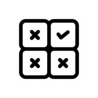 Simple Quiz icon. The icon can be used for websites, print templates, presentation templates, illustrations, etc vector