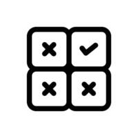 Simple Quiz icon. The icon can be used for websites, print templates, presentation templates, illustrations, etc vector