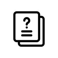 Simple Questionnaire icon. The icon can be used for websites, print templates, presentation templates, illustrations, etc vector