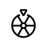 Simple Fortuen Wheel icon. The icon can be used for websites, print templates, presentation templates, illustrations, etc vector