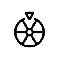 Simple Fortuen Wheel icon. The icon can be used for websites, print templates, presentation templates, illustrations, etc vector