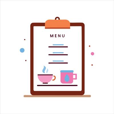 Illustration of a Coffee Shop Menu Design