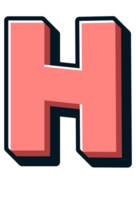 Comic Halftone Alphabet Letter and Number png