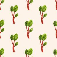 Colorful seamless pattern with palms vector
