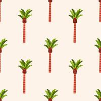 Pattern with colorful palm trees vector