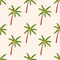 Pattern with colorful palm trees vector