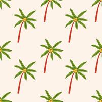 Pattern with colorful palm trees vector