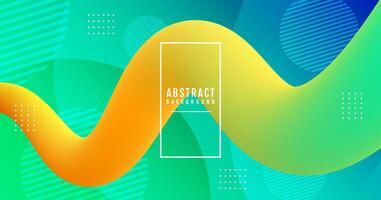 3D geometric abstract background on bright space with colorful fluid loop decoration. Modern graphic design element with wave style. Flowing shape concept for web banner, flyer, card or brochure cover vector
