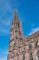 the famous minster church in Freiburg, Germany photo