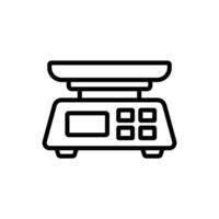 cocina escala icono diseño modelo sencillo y limpiar vector