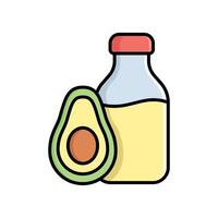 aguacate jugo icono diseño modelo sencillo y limpiar vector