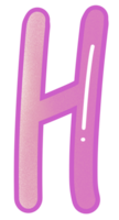 h alphabet Couleur png