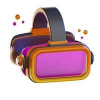 vr lentes tecnología ilustración 3d png