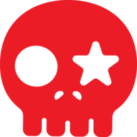 US skull Decoration Illustration png