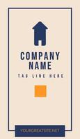 Real Estate Vertical Business Card template
