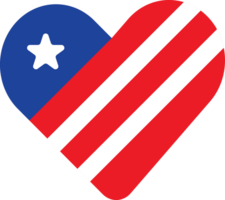 US Heart element Decoration Illustration png