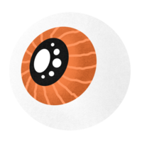 halloween oog tekenfilm illustratie voor halloween festival decoratie png