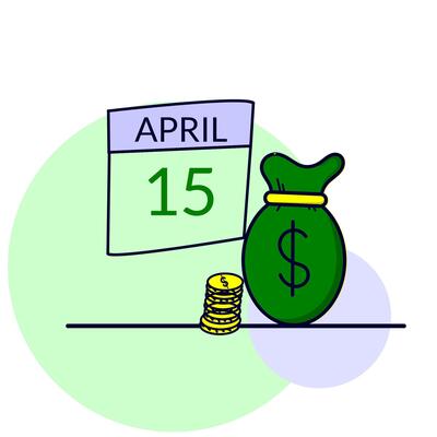 Tax day illustration 15 April