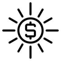 money line icon vector