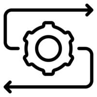 repeat line icon vector