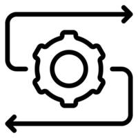 repeat line icon vector