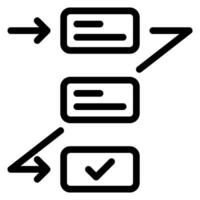 planning line icon vector