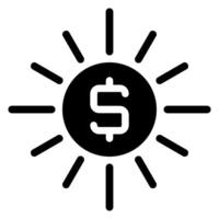 money glyph icon vector