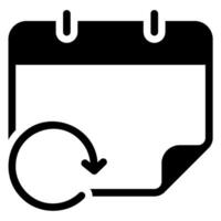 refresh glyph icon vector