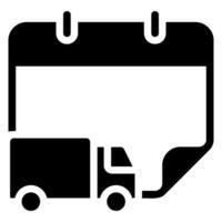 truck glyph icon vector