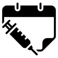 syringe glyph icon vector