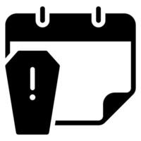 coffin glyph icon vector