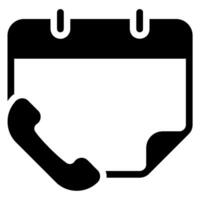 telephone glyph icon vector