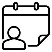 user line icon vector