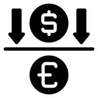 currency glyph icon vector