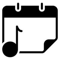 music glyph icon vector