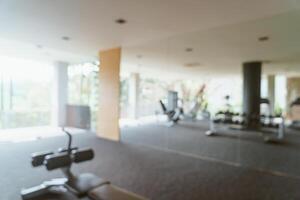 abstract blur fitness gym for background photo