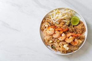 stir-fried noodles with shrimp and sprouts or Pad Thai photo