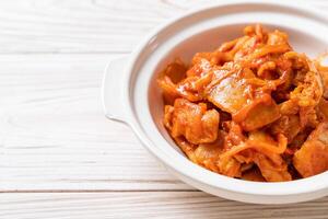 stir-fried pork with kimchi photo