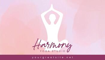 Yoga Horizontal Business Card template