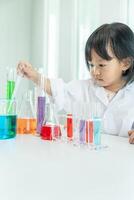 Children Scientist education scientific in laboratory. Medical child learning, Biotechnology, discover, imagine, executive function, kid, education, intelligence quotient, emotional quotient photo