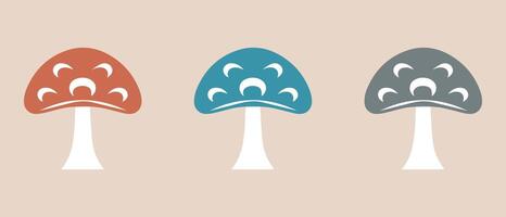 mushroom healthy nature food icon. design. vector
