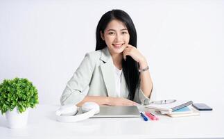 Portrait of young Asian business woman photo