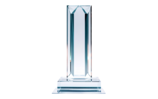 A Study in Acrylic Trophy Minimalism On Transparent Background png