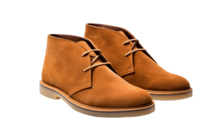 Suede Desert Boots in Stylish Isolation On Transparent Background png