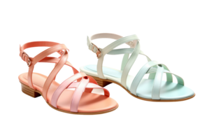 verano sandalias en transparente antecedentes png