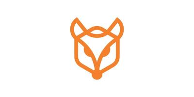 creative box and fox logo design, shipping, animal, abstract, logo design template icon, , symbol, creative idea. vector