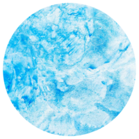 abstrakt Blau Aquarell Kreise und Runden Clip Art . png