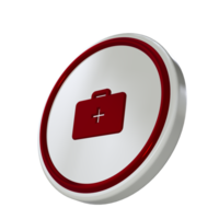 Life icon with red material png