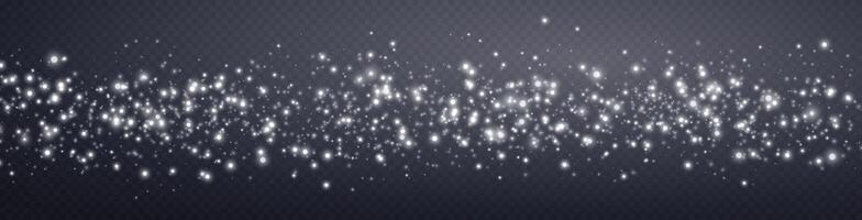 Blue glittering dots, particles, stars magic sparks. Glow flare light effect. Blue luminous points. vector