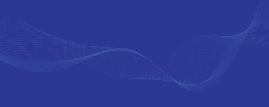 Abstract background with blue wavy lines. Blue wave background. Blue lines illustration. Curved wave. Abstract wave element for design. vector